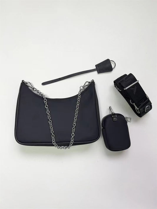 NYLON 3-IN-1 HOBO BAG