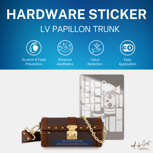 [Full Coverage] LV Papillion Trunk Hardware Stickers Protective Films