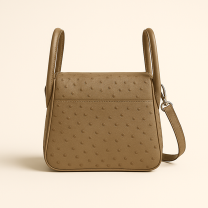 CAMEL OSTRICH LEATHER