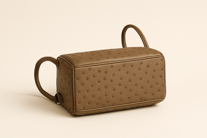 CAMEL OSTRICH LEATHER