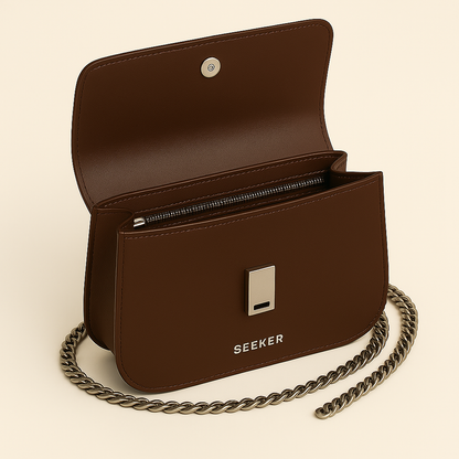 BURGUNDY LEATHER BAG