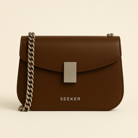BURGUNDY LEATHER BAG